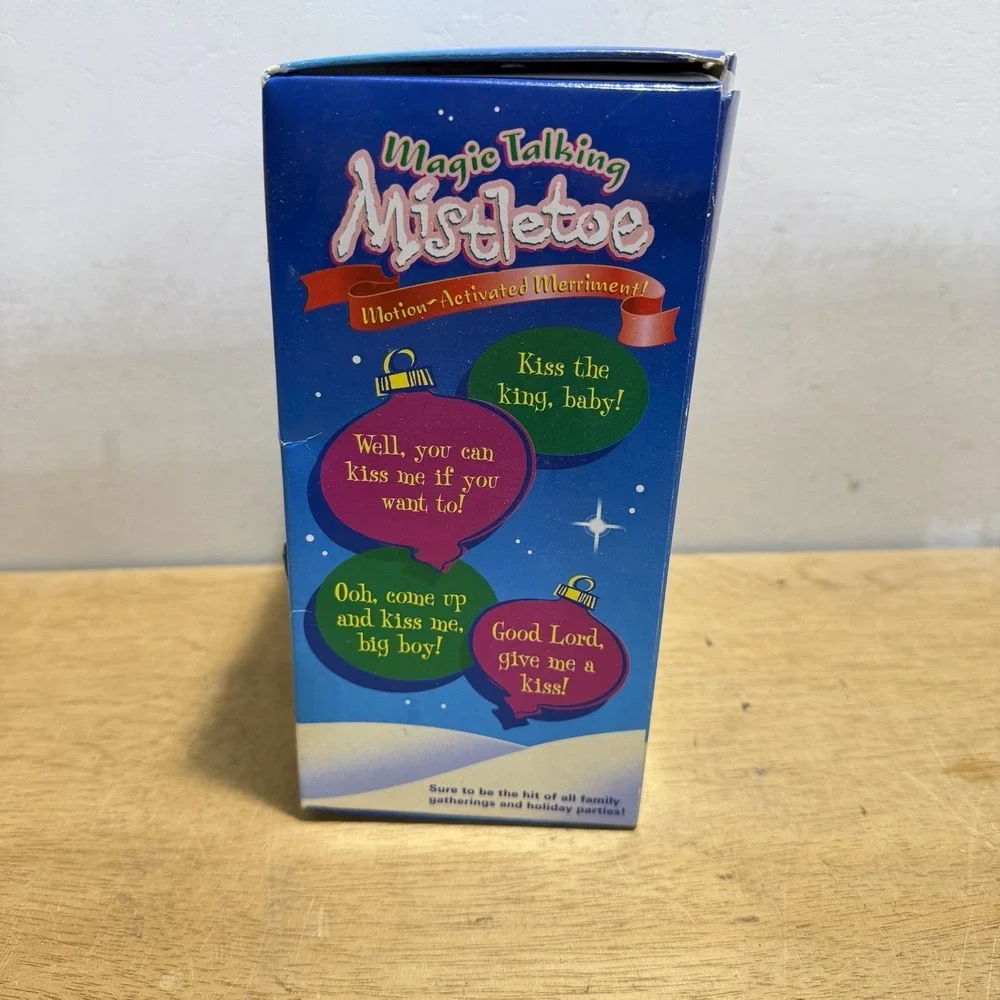 Magic Talking Mistletoe Animated Christmas Ornament Decoration N2 Toys 2002‎ New